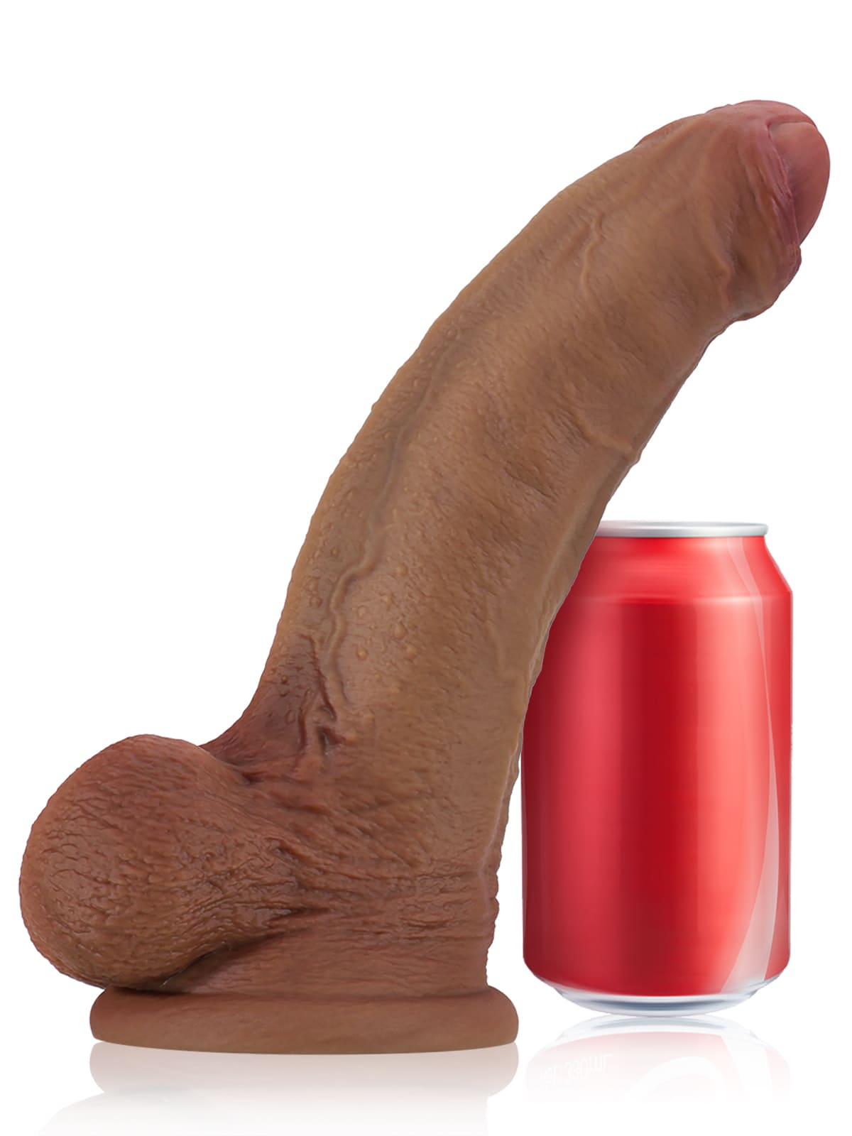 Ailish Soft Brown Realistic Huge Thick Dildo- 10*2.3 Inch