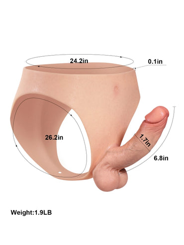 Backer Bendable Strap-On Dildo with Flexible Keel