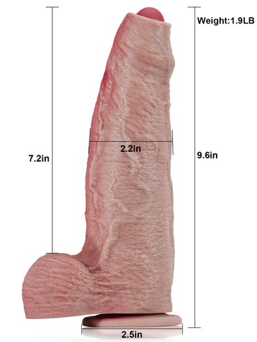 Dave Flesh Soft Sliding Skin Thick Realistic Dildo - 9.6*2.2 Inch