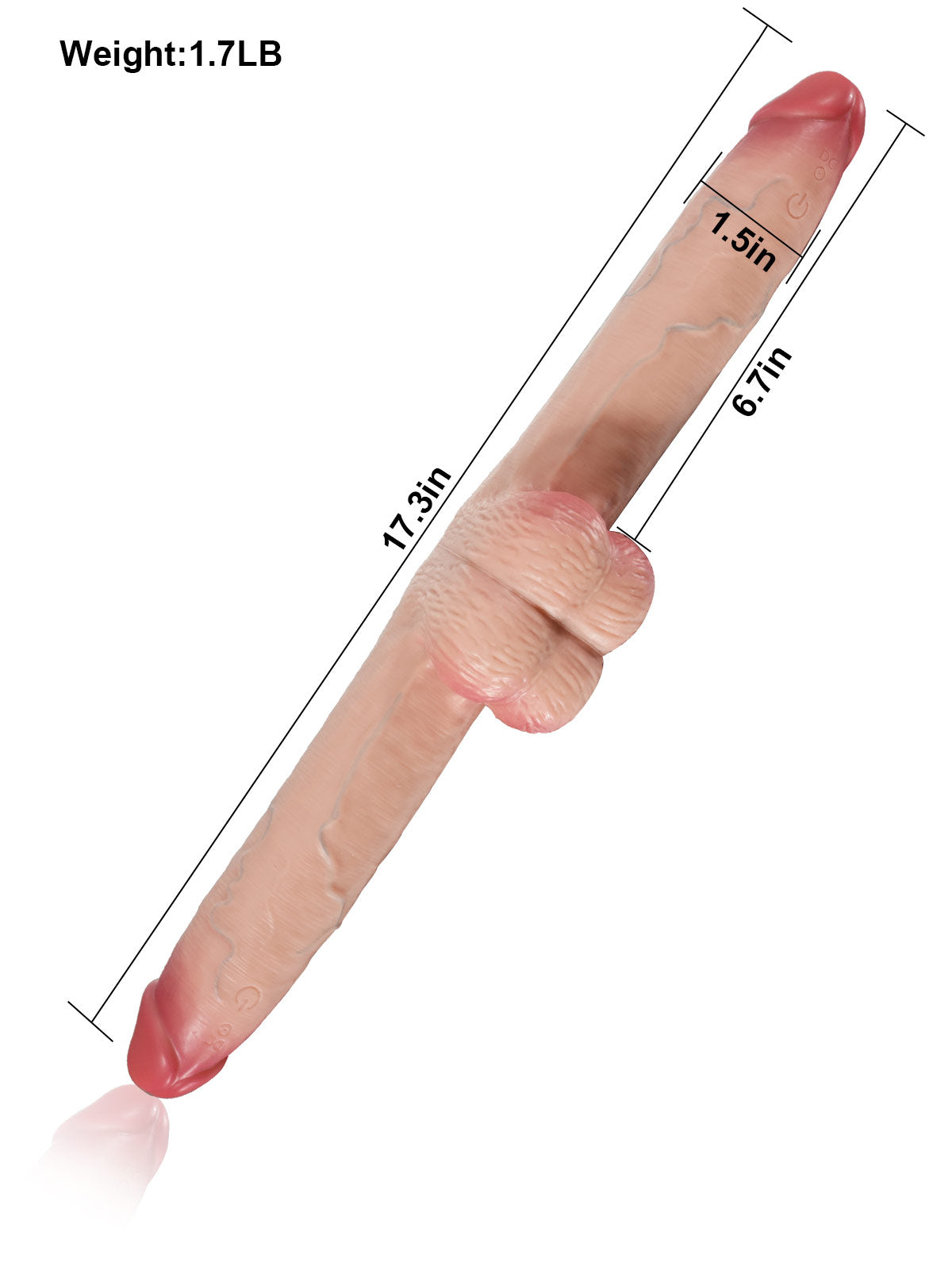 Cute Girlfriends Ride a Sliding Skin Vibrating Double Ended Dildo With Wireless Remote Control