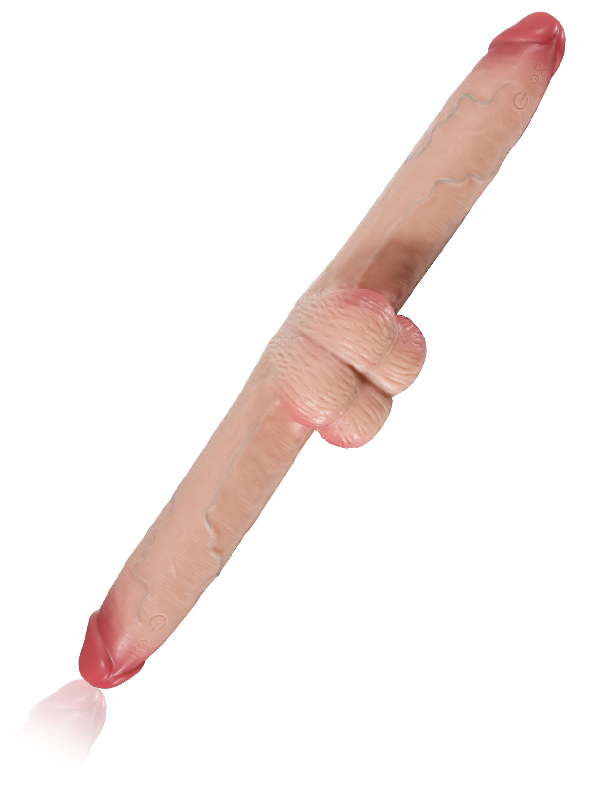 Cute Girlfriends Ride a Sliding Skin Vibrating Double Ended Dildo With Wireless Remote Control
