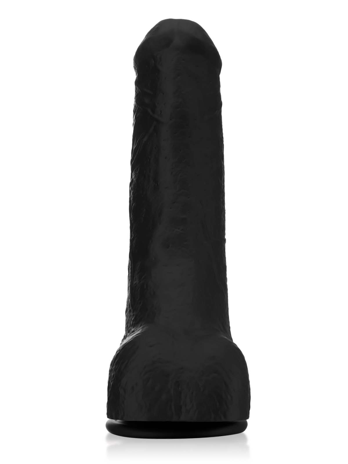Jason Luv BBC Black Soft Thick Curved Realistic Dildo- 10*2 Inch
