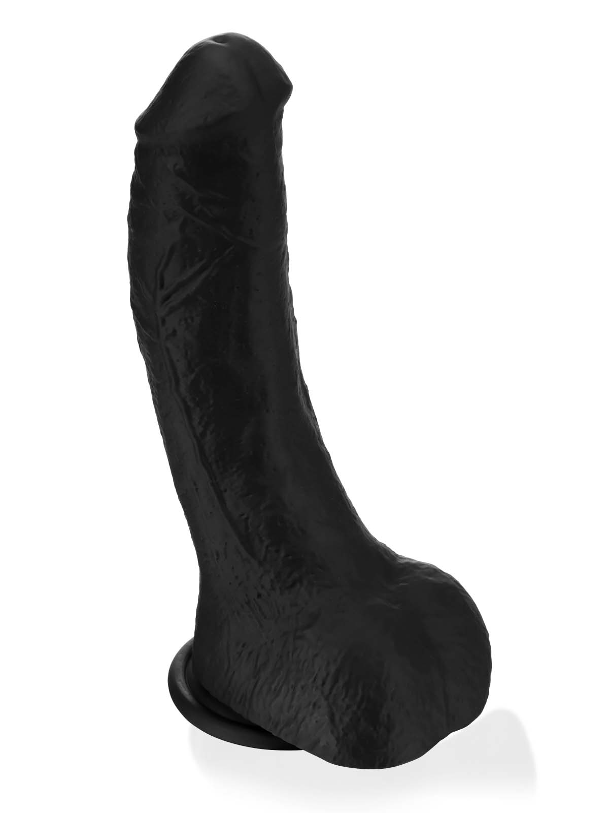 Jason Luv BBC Black Soft Thick Curved Realistic Dildo- 10*2 Inch