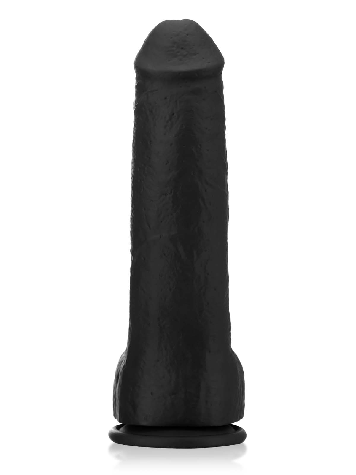 Jason Luv BBC Black Soft Thick Curved Realistic Dildo- 10*2 Inch