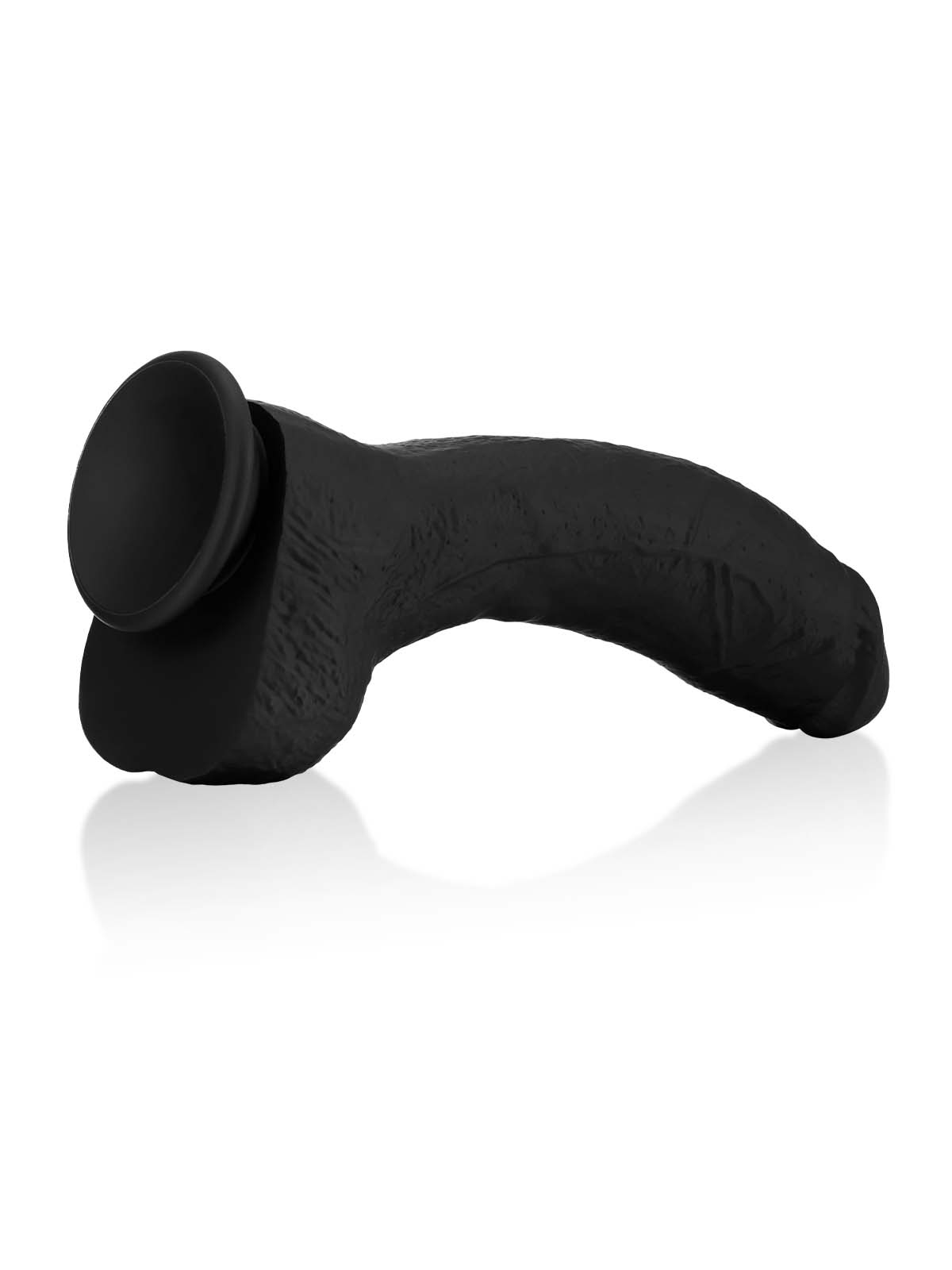 Jason Luv BBC Black Soft Thick Curved Realistic Dildo- 10*2 Inch