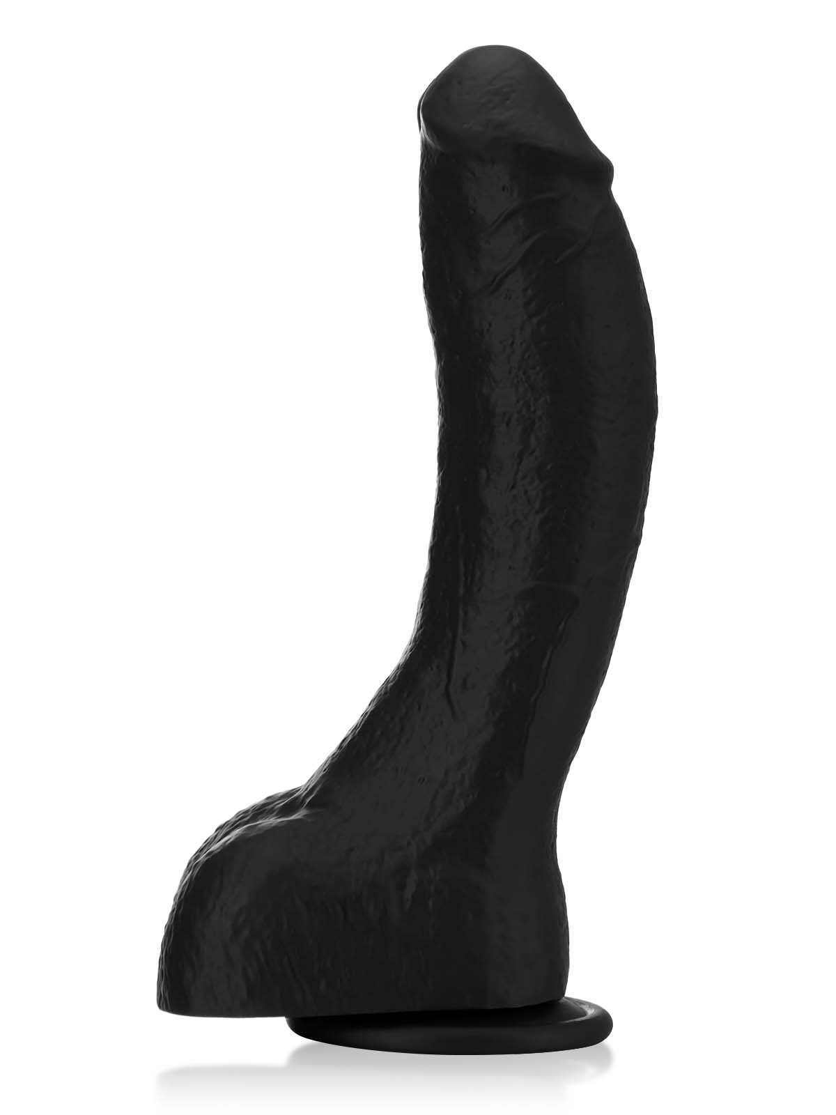 Jason Luv BBC Black Soft Thick Curved Realistic Dildo- 10*2 Inch