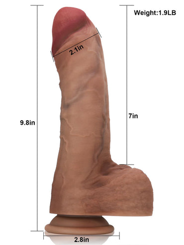 Jayson Brown Huge Thick Realistic Curved Dildo - 9.8*2.1 Inch