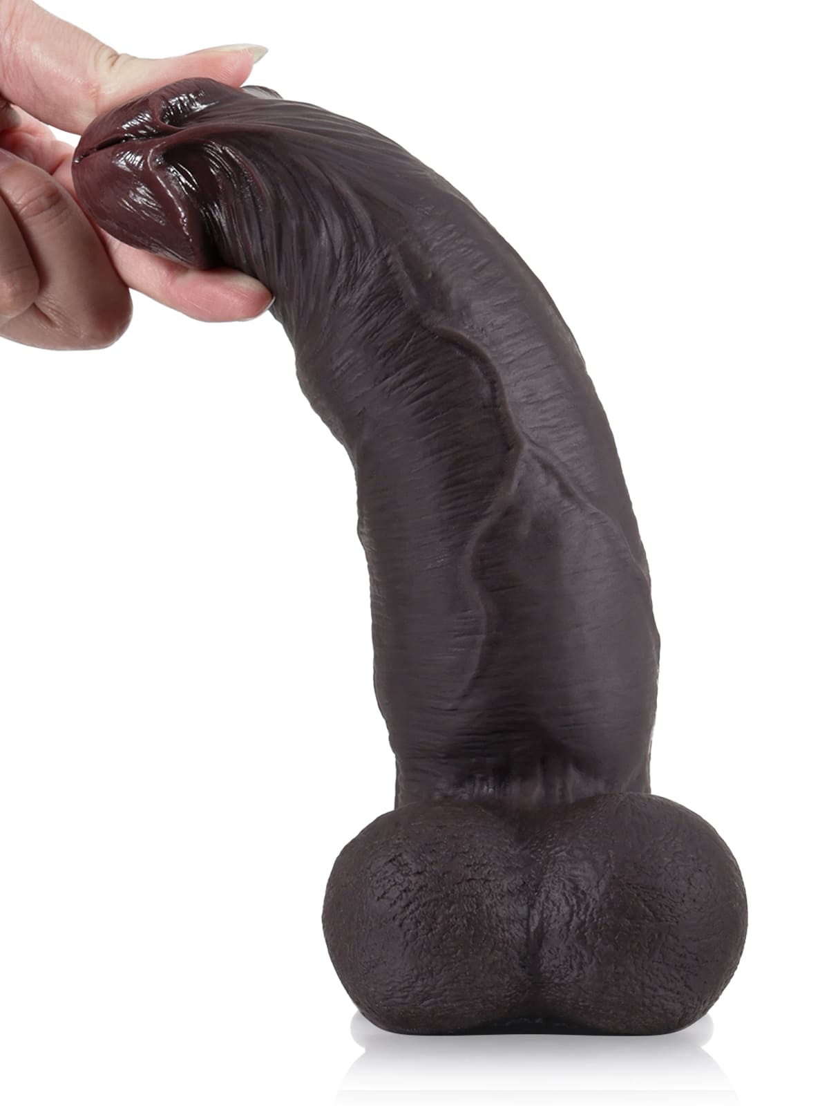 James II Sliding Skin Dildo With Soft Moving Balls - 9*2 Inch