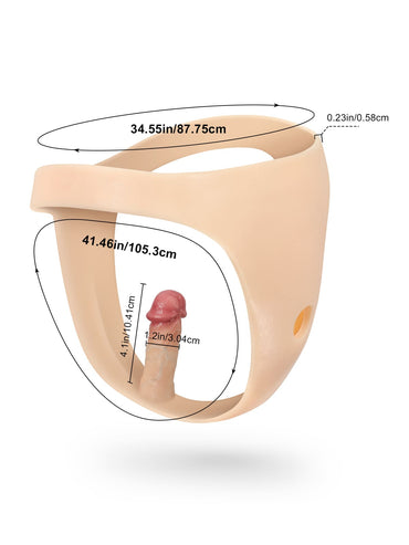 Silicone strap-on with vibrating anal dildo For Suction Cup Dildo (Replaceable dildo not included)