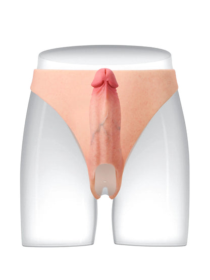 Mesa 7.8" x 2" Wearable Hollow Strap-On Sleeve for ED Support