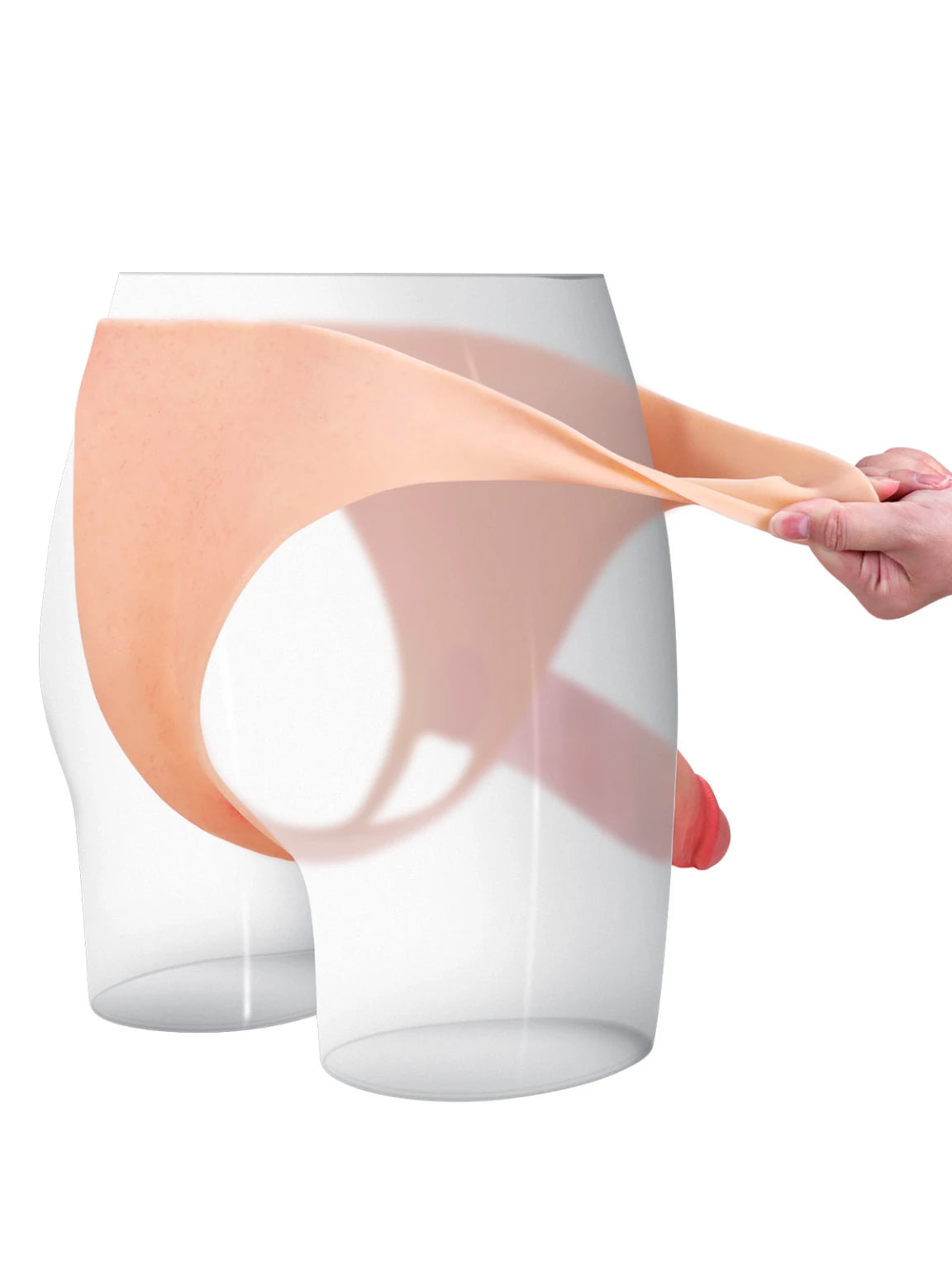 Mesa 7.8" x 2" Wearable Hollow Strap-On Sleeve for ED Support