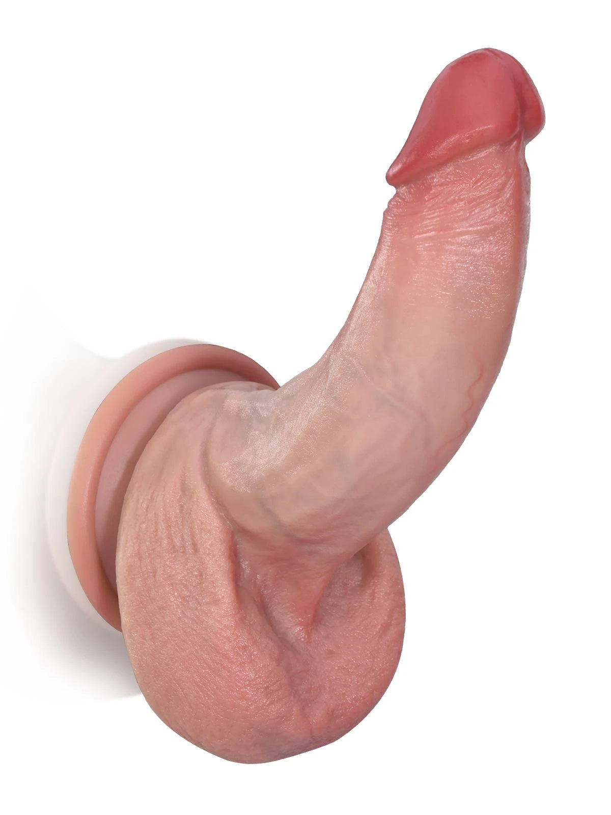 Fresno 7.7" x 1.6" Curved Bulge Ridged Soft Touch Dildo