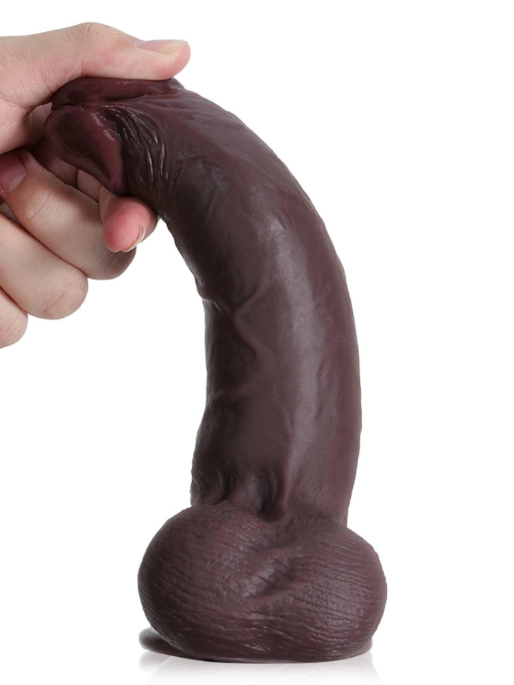 Alex 8.5" x 1.8" Realistic Sliding Skin Dildo with Movable Balls