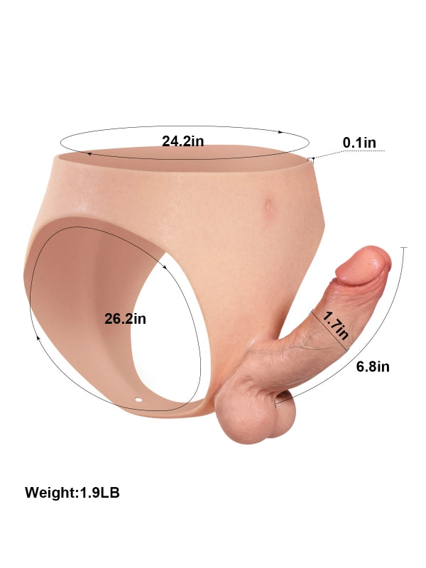 Backer Bendable Strap-On Dildo with Flexible Keel