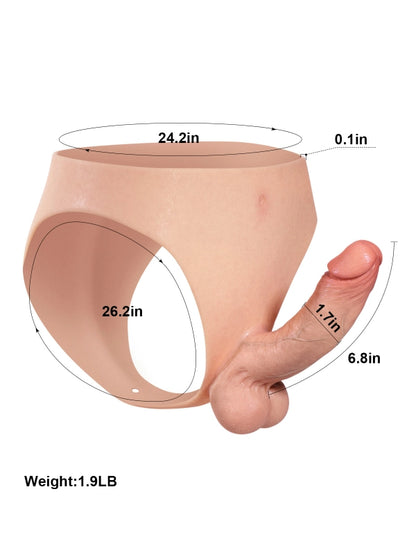 Backer Bendable Strap-On Dildo with Flexible Keel