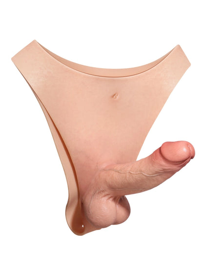 Backer Bendable Strap-On Dildo with Flexible Keel