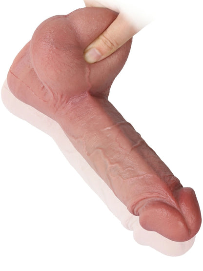 Ben 9.1" x 1.9" Bendable Dual-Density Dildo with Soft Balls