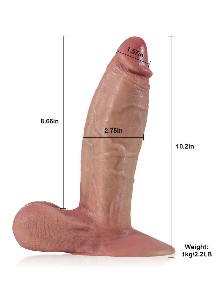 Duke 10.2" x 2.8" Bold Thick Dildo Designed For Vac-U-Lock