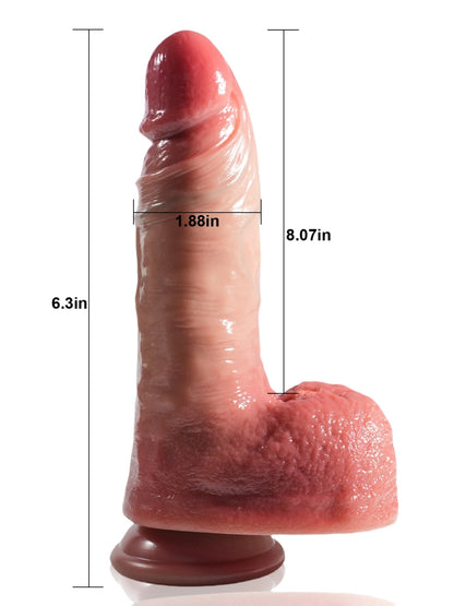 Enforcer 8.1" x 1.9" Power Thrusting Dildo with Tapered Tip