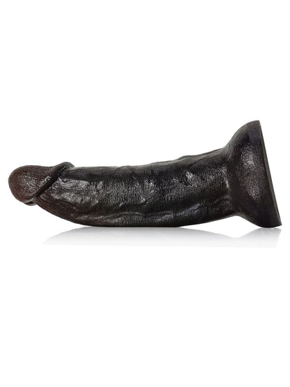 Fisher Black Curved Dildo G Spot Realistic Dildo No Balls - 8*1.9 Inch