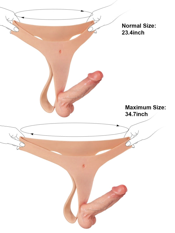 GuardX Slim Strap-On Dildo for Realistic Wear