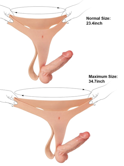 GuardX Slim Strap-On Dildo for Realistic Wear