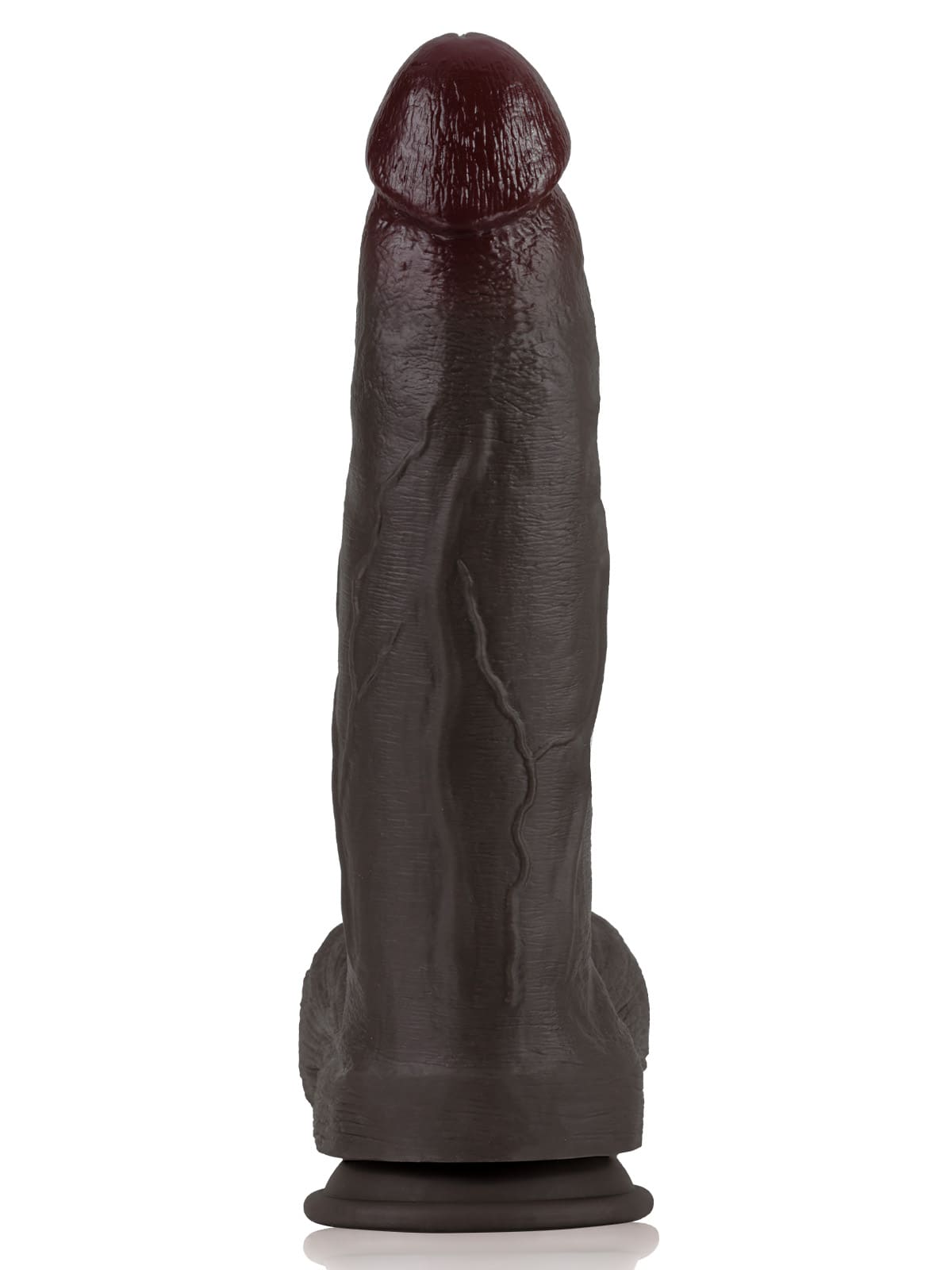 Henry Dual Density Silicone Huge & Thick Realistic Black Dildo- 12*2.8 Inch
