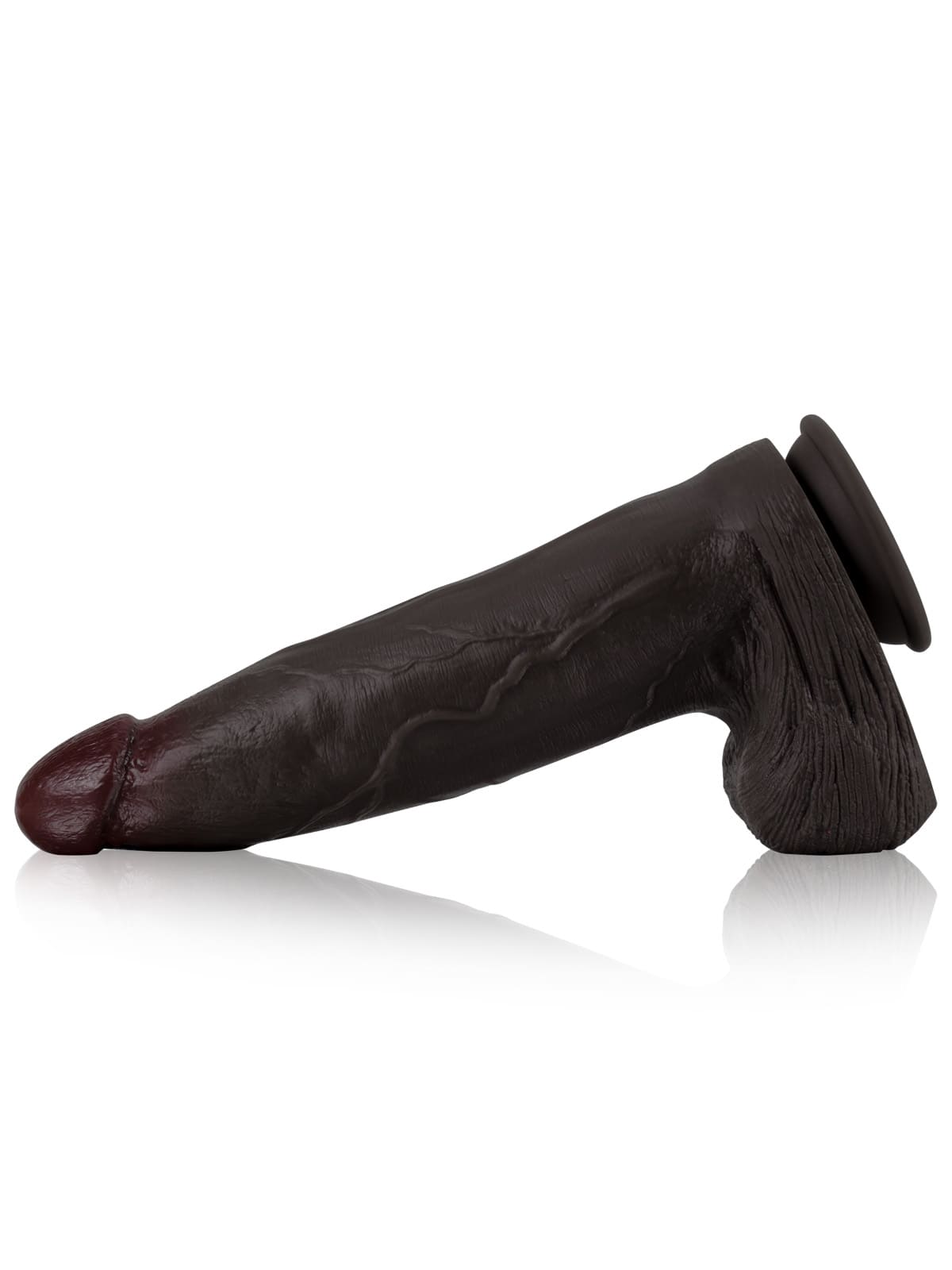 Henry Dual Density Silicone Huge & Thick Realistic Black Dildo- 12*2.8 Inch