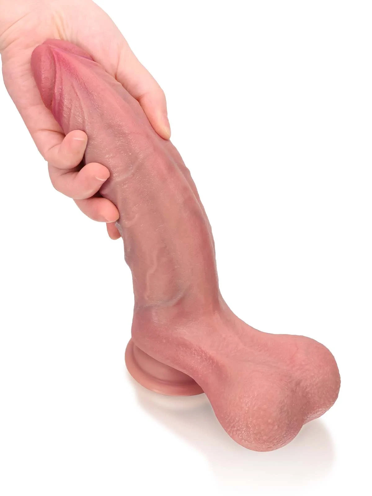 Hunter 9.3" x 2.2" Long Curved Realistic Dildo with Slim Head & Pronounced Ridge-6