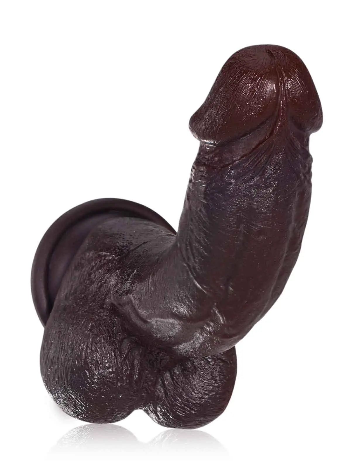 Jake 8.3" x 1.7" Bendable Realistic Dildo with Swollen Head & Suction Base-8
