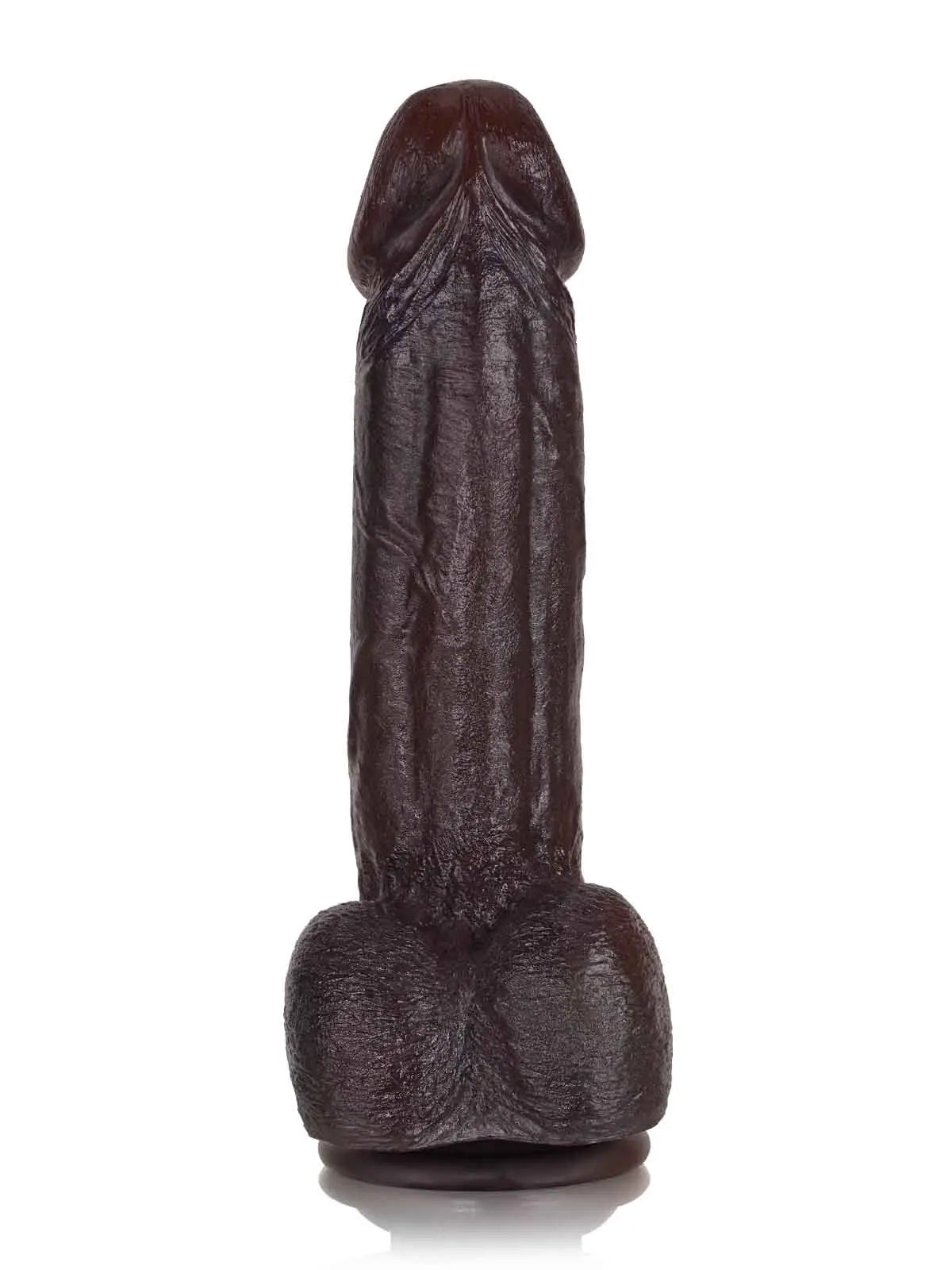 Jake 8.3" x 1.7" Bendable Realistic Dildo with Swollen Head & Suction Base-3