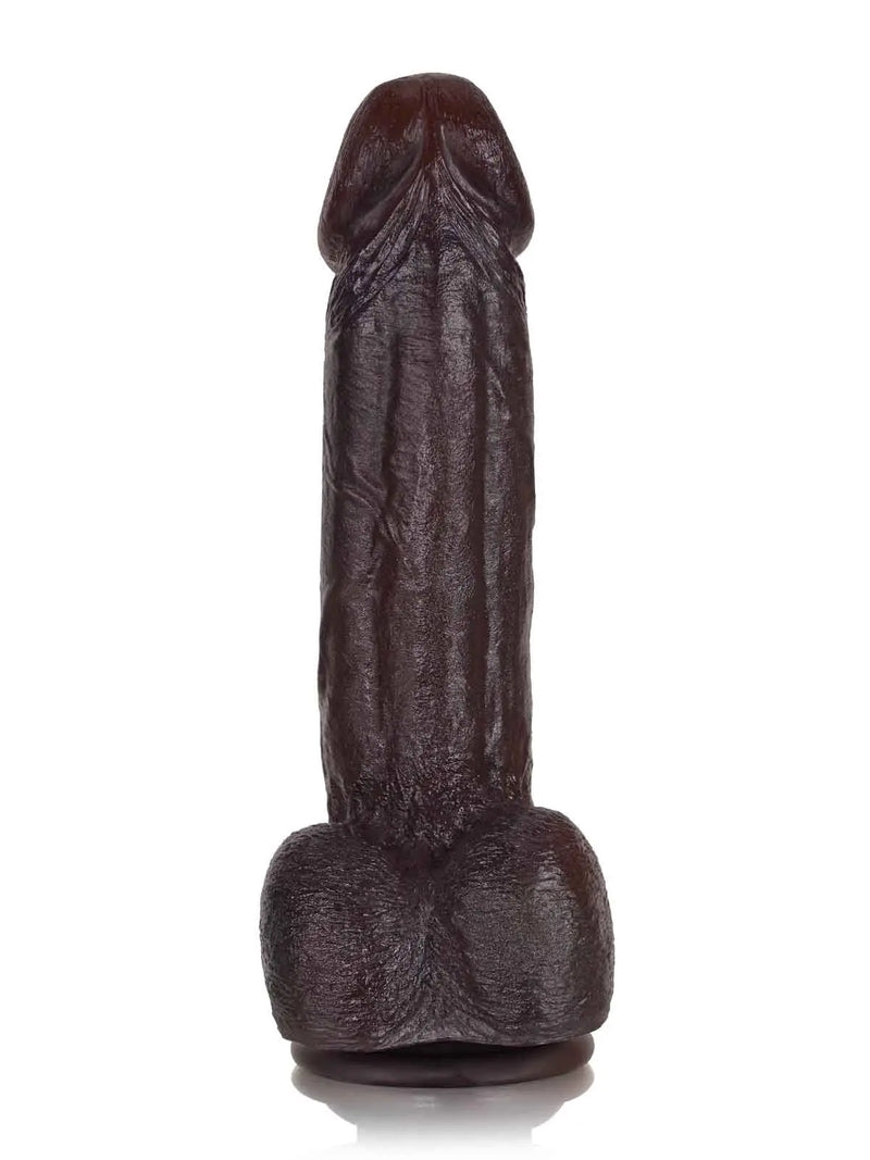 Jake 8.3" x 1.7" Bendable Realistic Dildo with Swollen Head & Suction Base-3