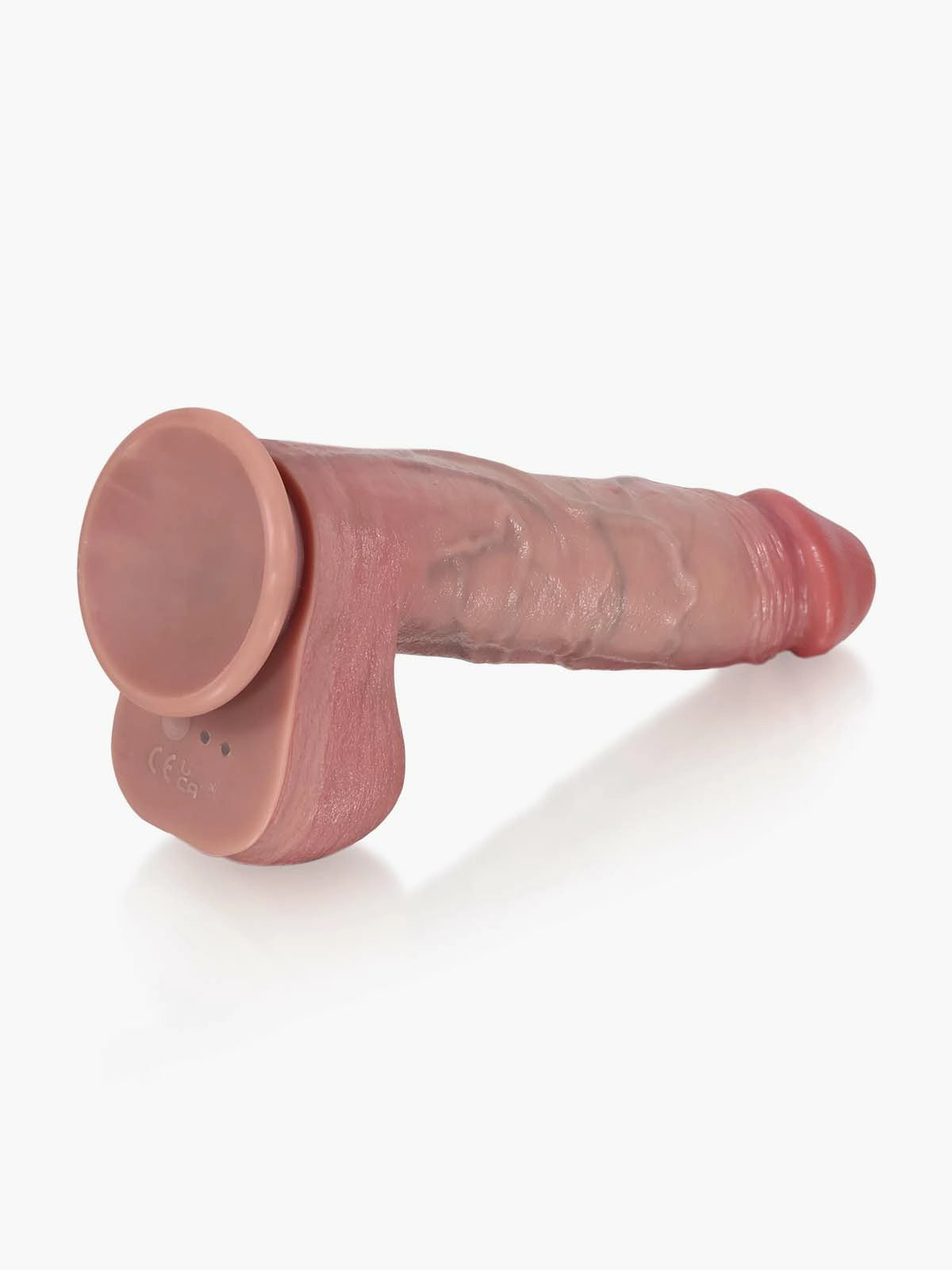 Jasper 9.8" x 2" Wide Crown Thrusting Dildo with Vibration & Heating-13
