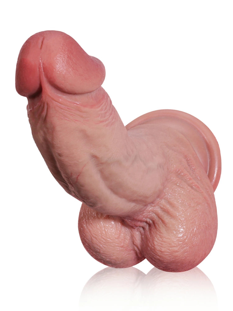 Jordan 8.3" x 1.7" Textured Realistic Dildo with Sculpted Spine
