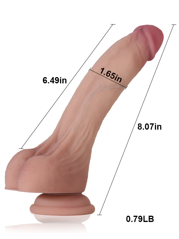 Josh Ultra Realistic Liquid Silicone Flesh Skin Dildo- 6.5*1.6 Inch