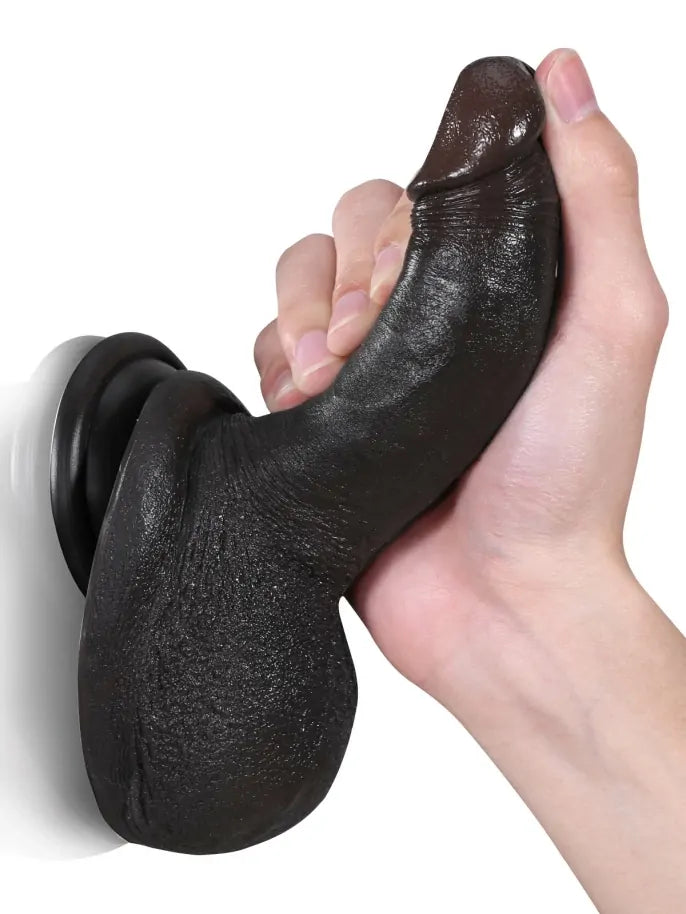 Julian 6.3 x 1.4 Compact Realistic Dildo with Oversized Balls & Suction Base-11