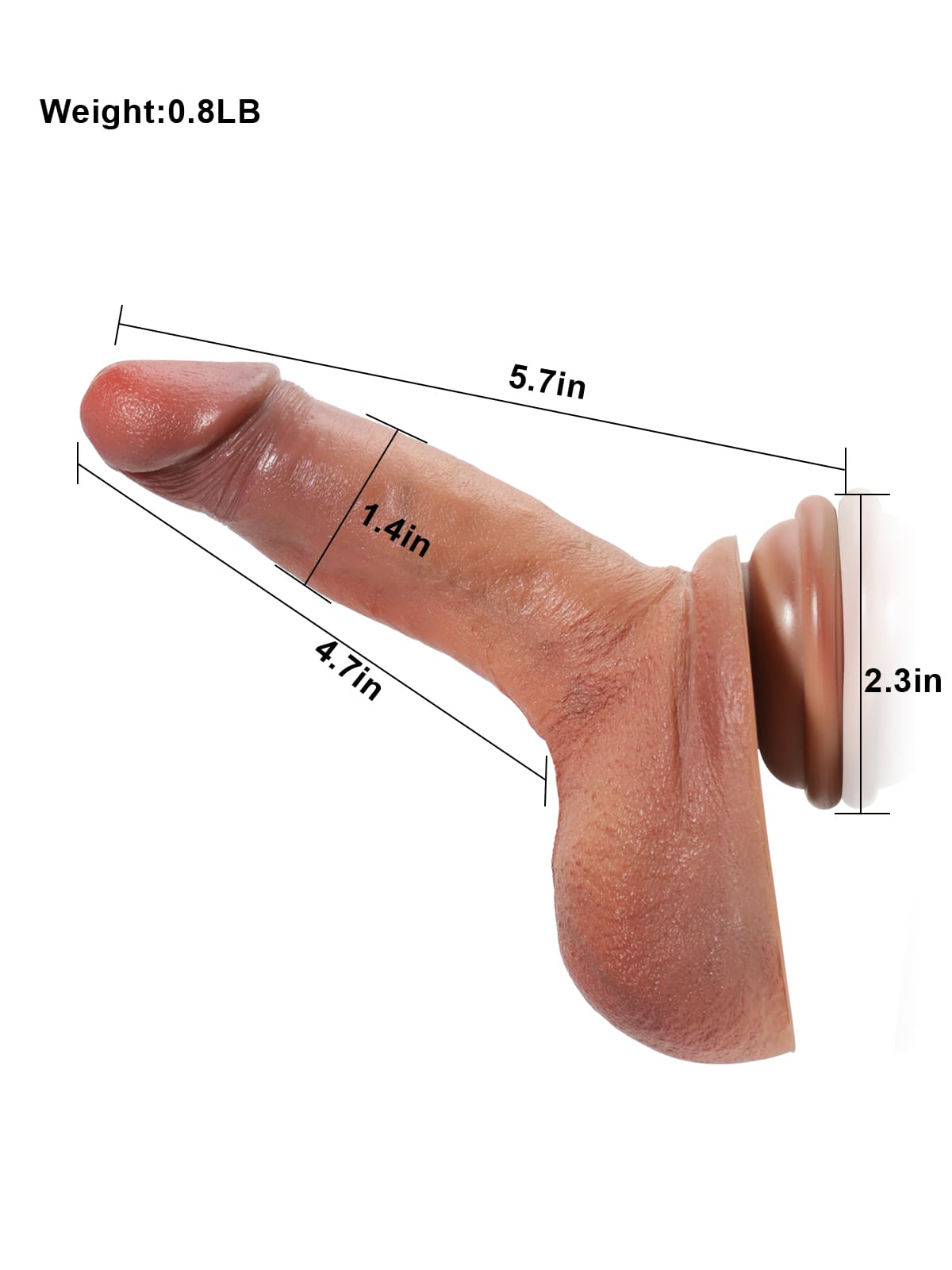 Kimi Little boy Small Thin Beginner Dildo - 5.7*1.4 Inch
