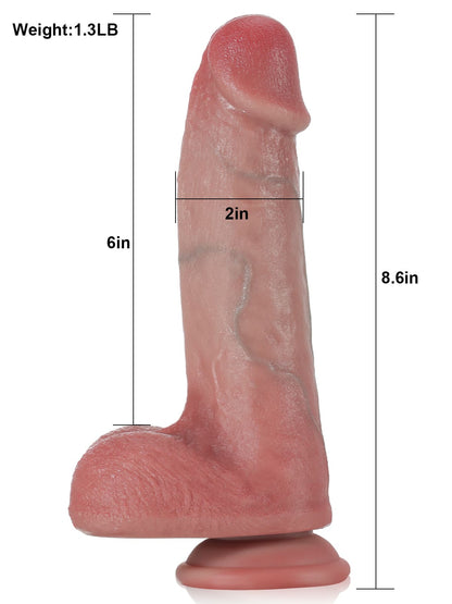 Karl 7 Modes Thrusting & 3 Modes Thick Realisitc Dildo - 8.6*2 Inch