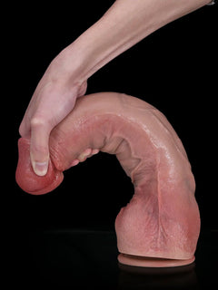 Maine 13.8" x 2.6" XXL Bendable Core Gay Anal Dildo with Suction Base-13