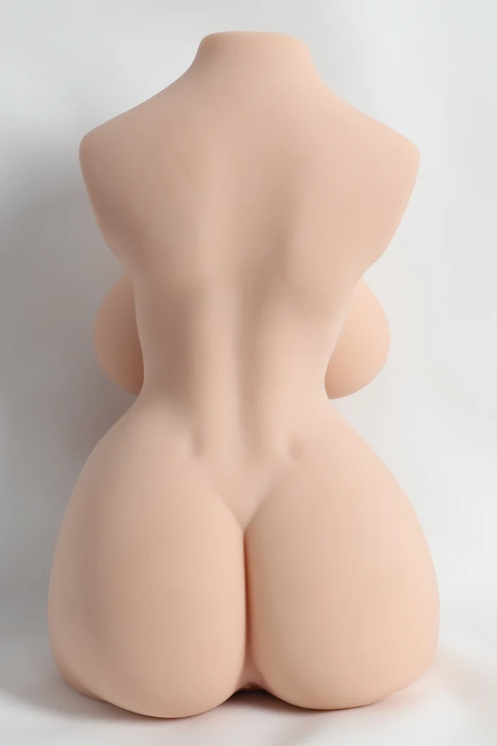 Mira 25.35LB E-Cup TPE Shemale Sex Torso with 7.87" Bendable Dildo, Vagina & Skeleton-7