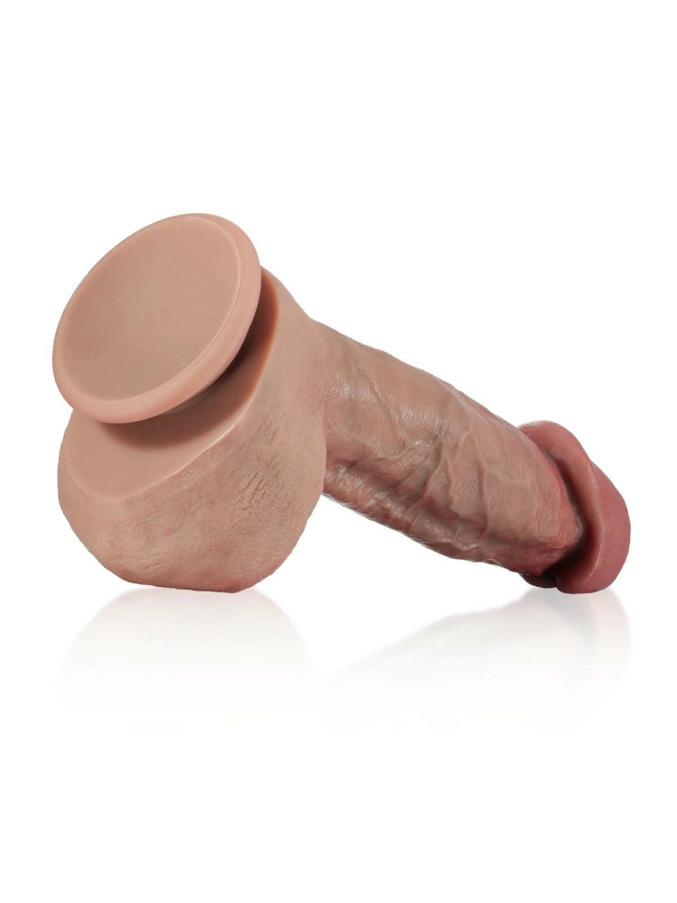 Nathan 9" x 2" Realistic Dildo with Swollen Glans and Veins