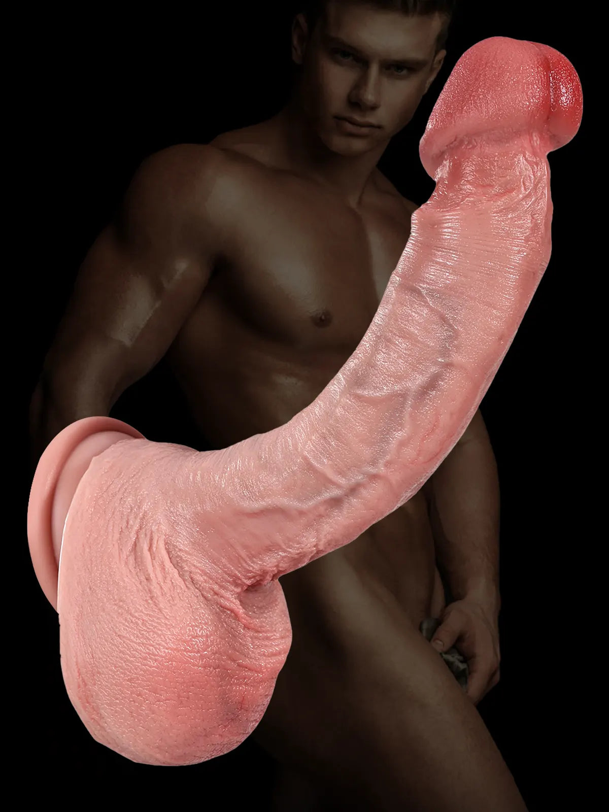 Harbor 8.7" x 1.6" Skinny Realistic Dildo with Mushroom Head & Suction Cup-4