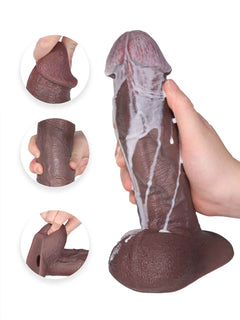 Gunner 9" Moving Foreskin Silicone Dildo with Vac-U-Lock & Suction Cup-22