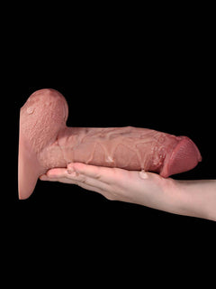 Gunner 9" Moving Foreskin Silicone Dildo with Vac-U-Lock & Suction Cup-17