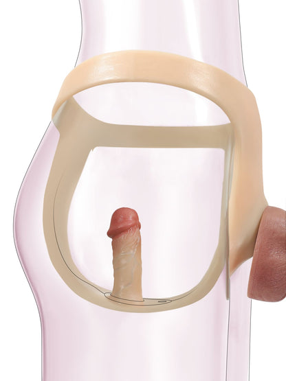 Silicone strap-on with vibrating anal dildo For Suction Cup Dildo (Replaceable dildo not included)