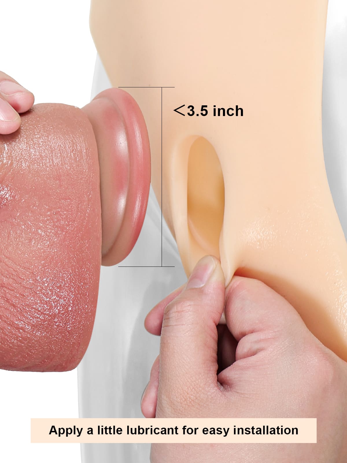 Silicone strap-on with vibrating anal dildo For Suction Cup Dildo (Replaceable dildo not included)