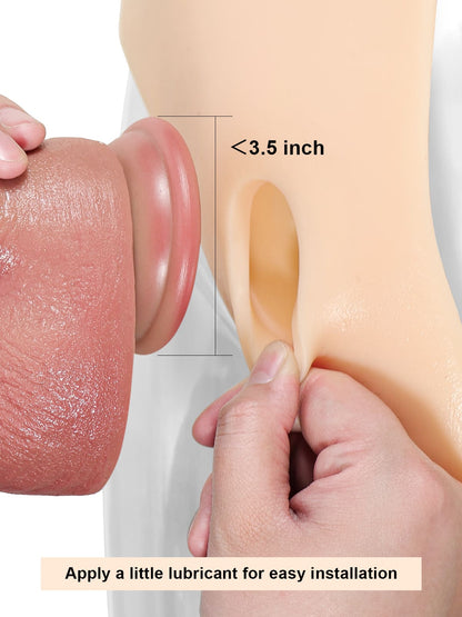 Silicone strap-on with vibrating anal dildo For Suction Cup Dildo (Replaceable dildo not included)