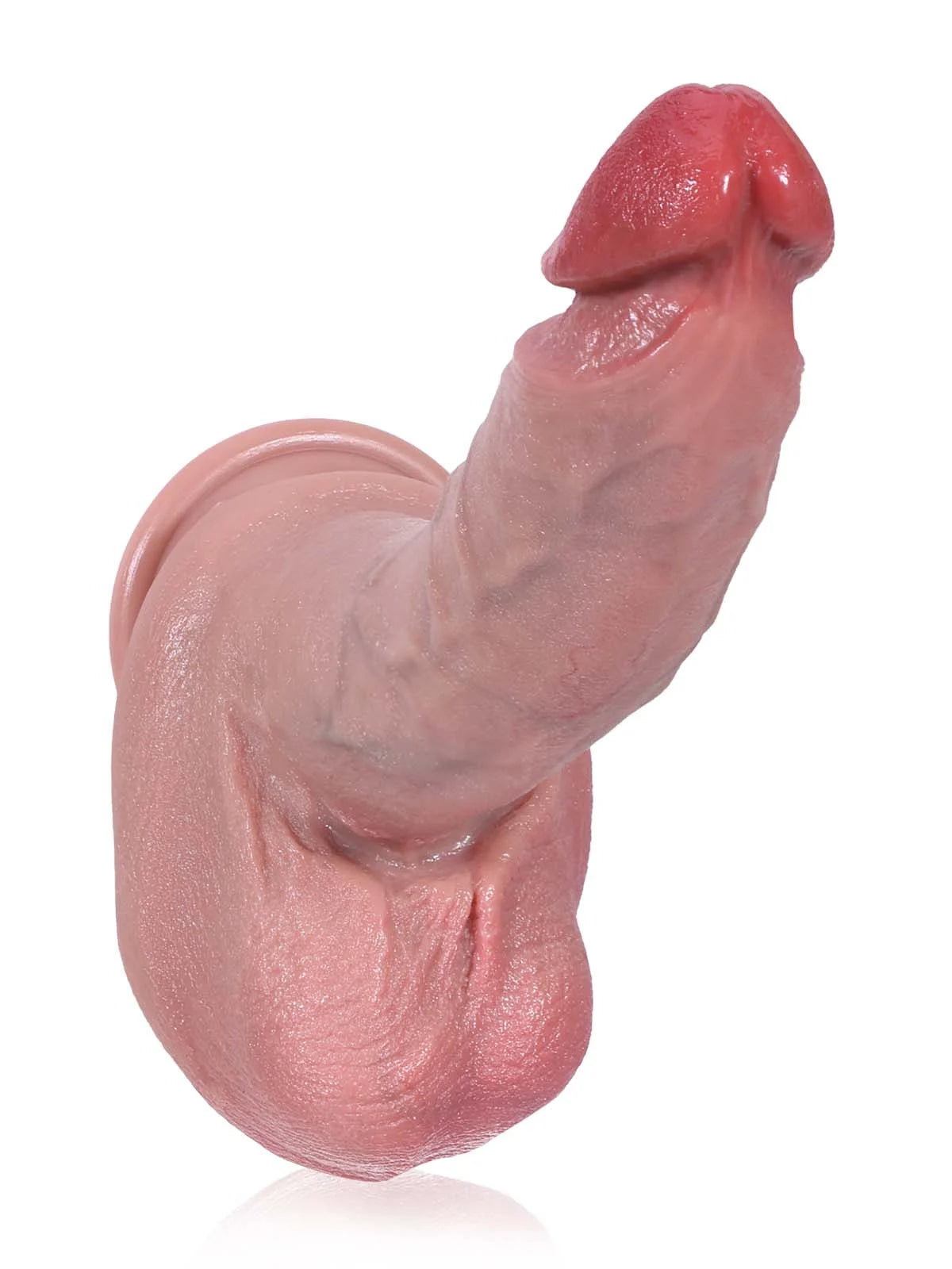 Sean 9.5" x 1.7" Slender Realistic Dildo with Arched Head & Suction Base-7