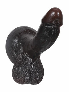 Smith 6.1" x 1.3" Petite Realistic Dildo with Wide Head & Hanging Balls-6