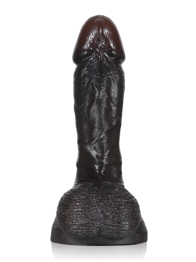 Smith 6.1" x 1.3" Petite Realistic Dildo with Wide Head & Hanging Balls-3